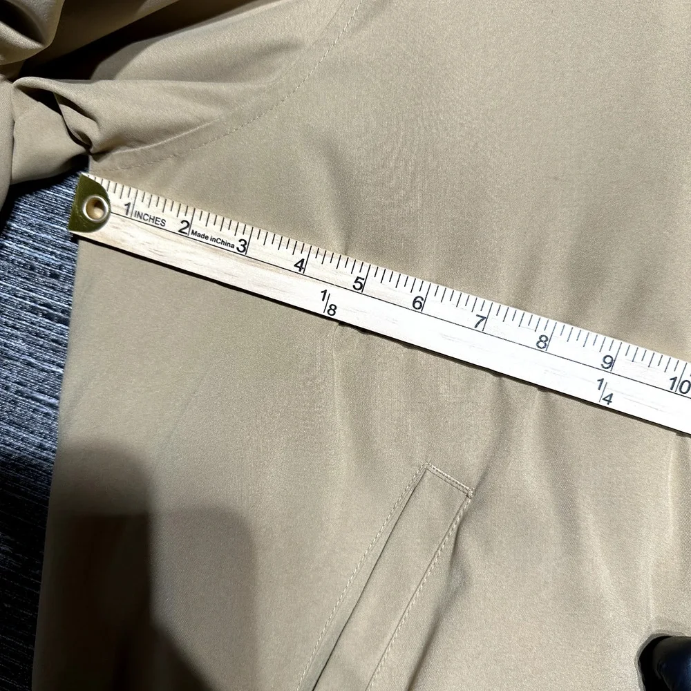 Polo by Ralph Lauren Jacket Men's 2XL Khaki Camel Brown Zip Lined Loop Collar